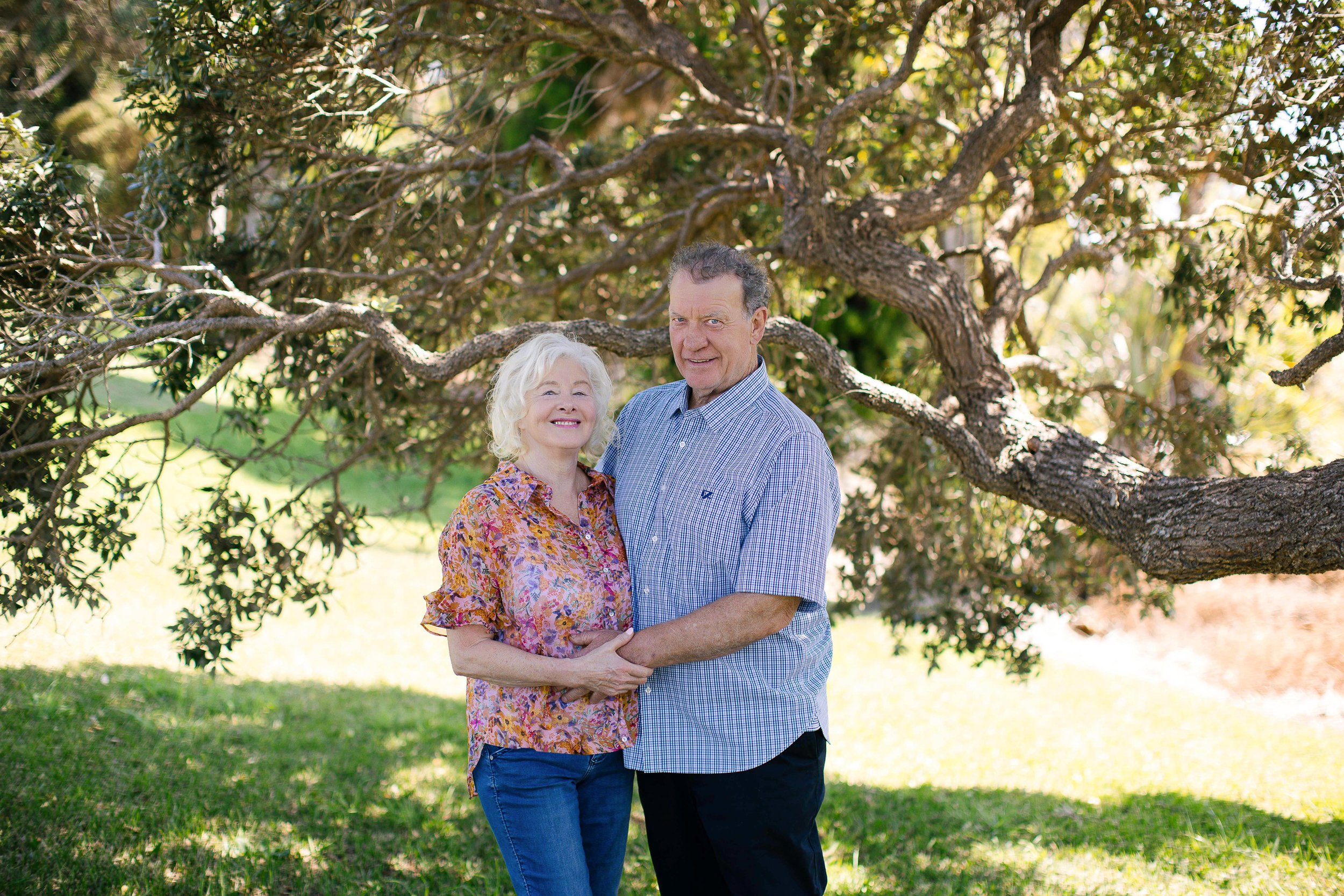 Lynn and Greg on their small farm in Tutukaka